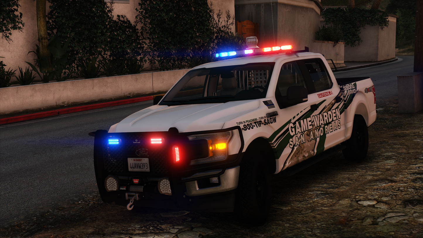 2018 Generic 150 Class Game Warden Truck K9 Variant