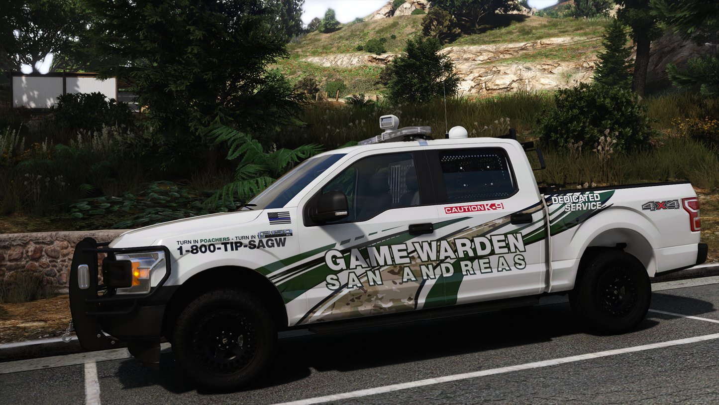 2018 Generic 150 Class Game Warden Truck K9 Variant