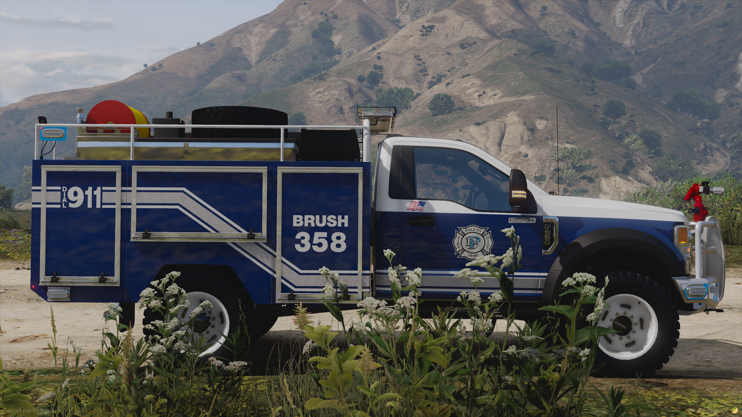2022 Generic 550 Class Off-Road 4x4 Fire Brush Truck Legacy Bundle (2 Trucks)