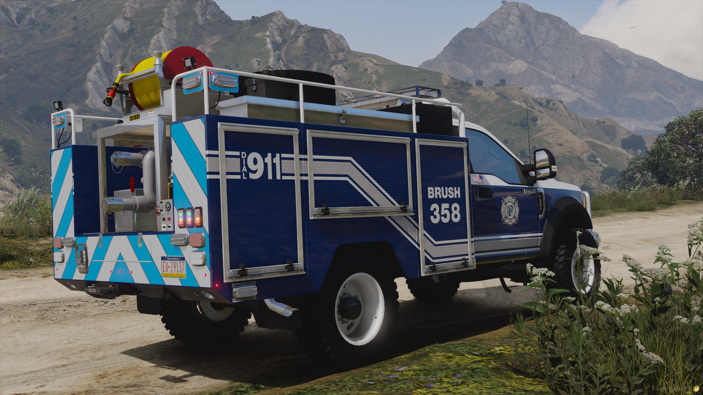 2022 Generic 550 Class Off-Road 4x4 Fire Brush Truck Legacy Bundle (2 Trucks)