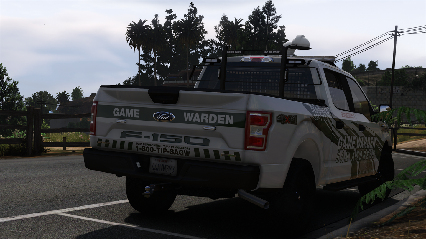 2018 Generic 150 Class Game Warden Truck K9 Variant