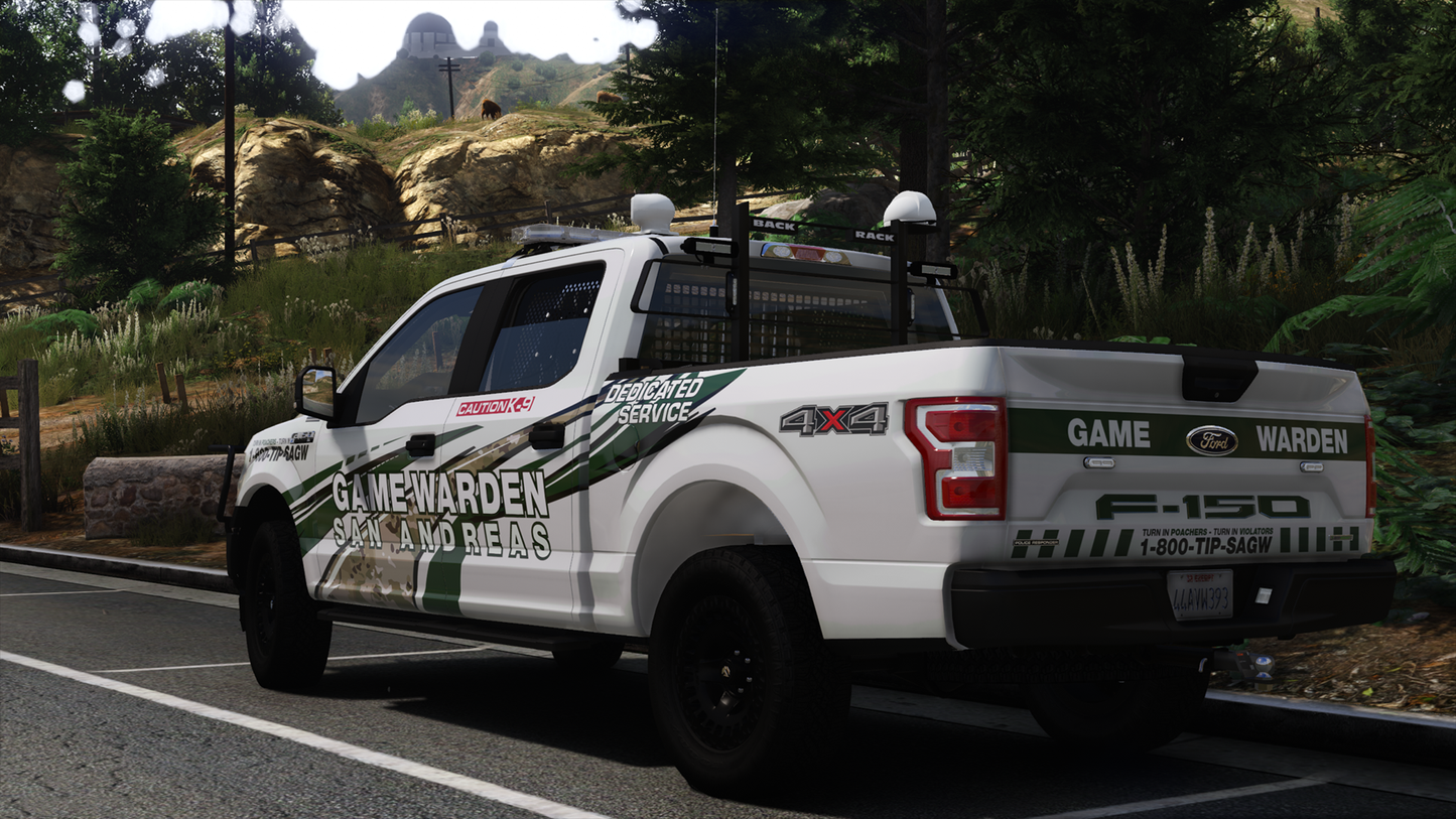 2018 Generic 150 Class Game Warden Truck K9 Variant
