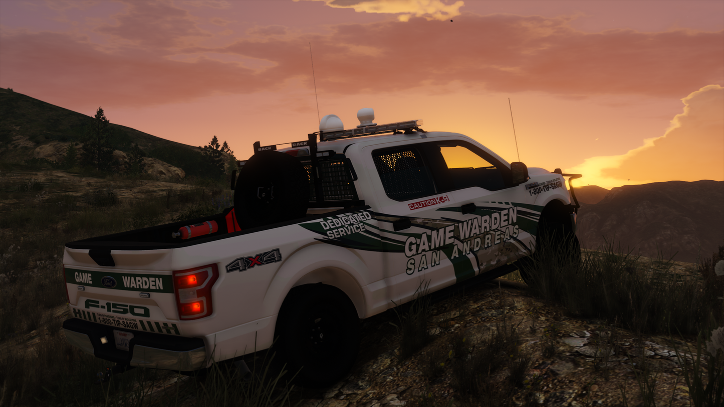 2018 Generic 150 Class Game Warden Truck K9 Variant