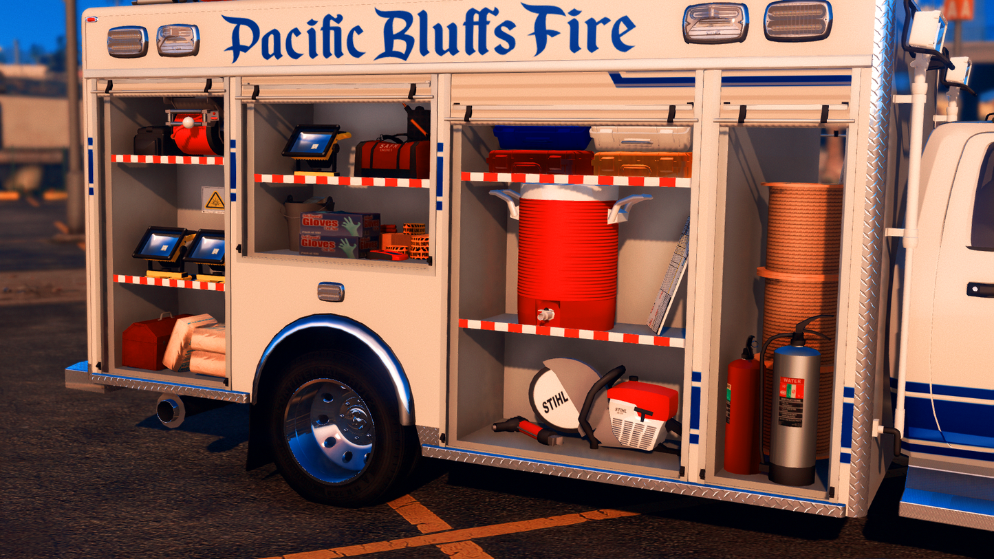 2020 Generic 5500 Class Crew & Single Cab Multifunction Water Rescue Trucks w/ Trailer