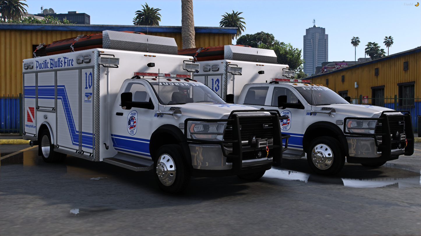 2020 Generic 5500 Class Crew & Single Cab Multifunction Water Rescue Trucks w/ Trailer