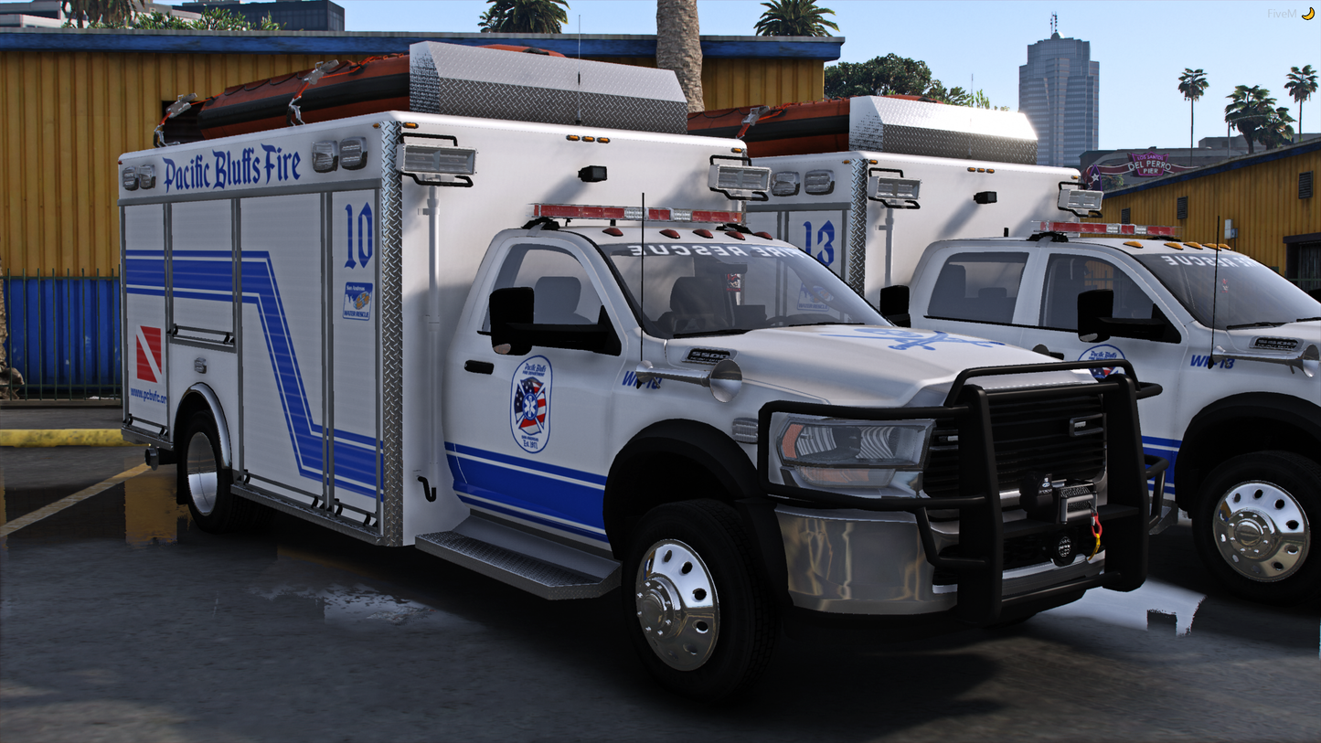 2020 Generic 5500 Class Crew & Single Cab Multifunction Water Rescue Trucks w/ Trailer