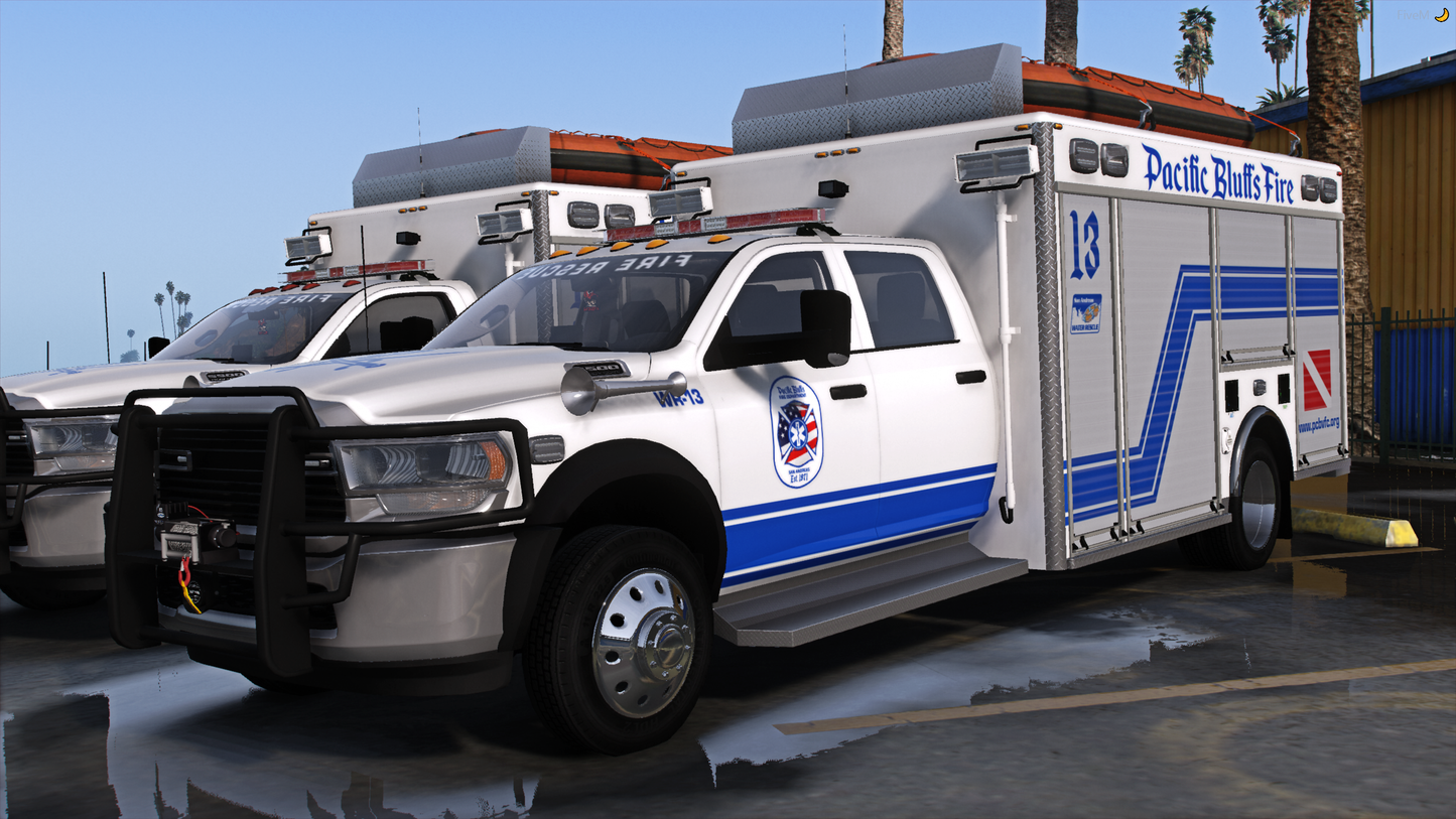 2020 Generic 5500 Class Crew & Single Cab Multifunction Water Rescue Trucks w/ Trailer
