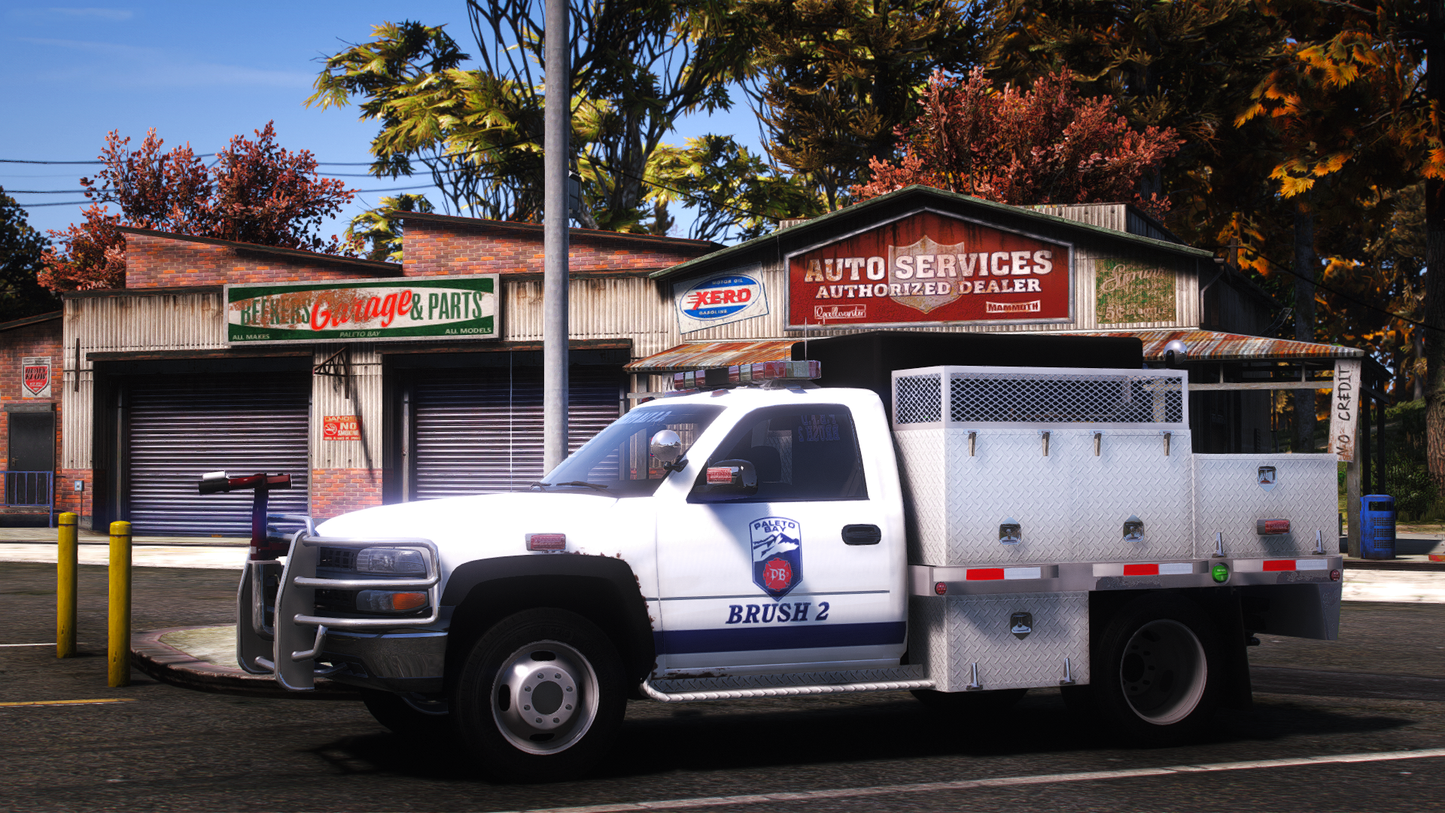 2001 Generic 3500 Class Old School Fire Brush Truck
