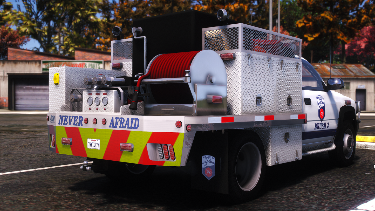 2001 Generic 3500 Class Old School Fire Brush Truck