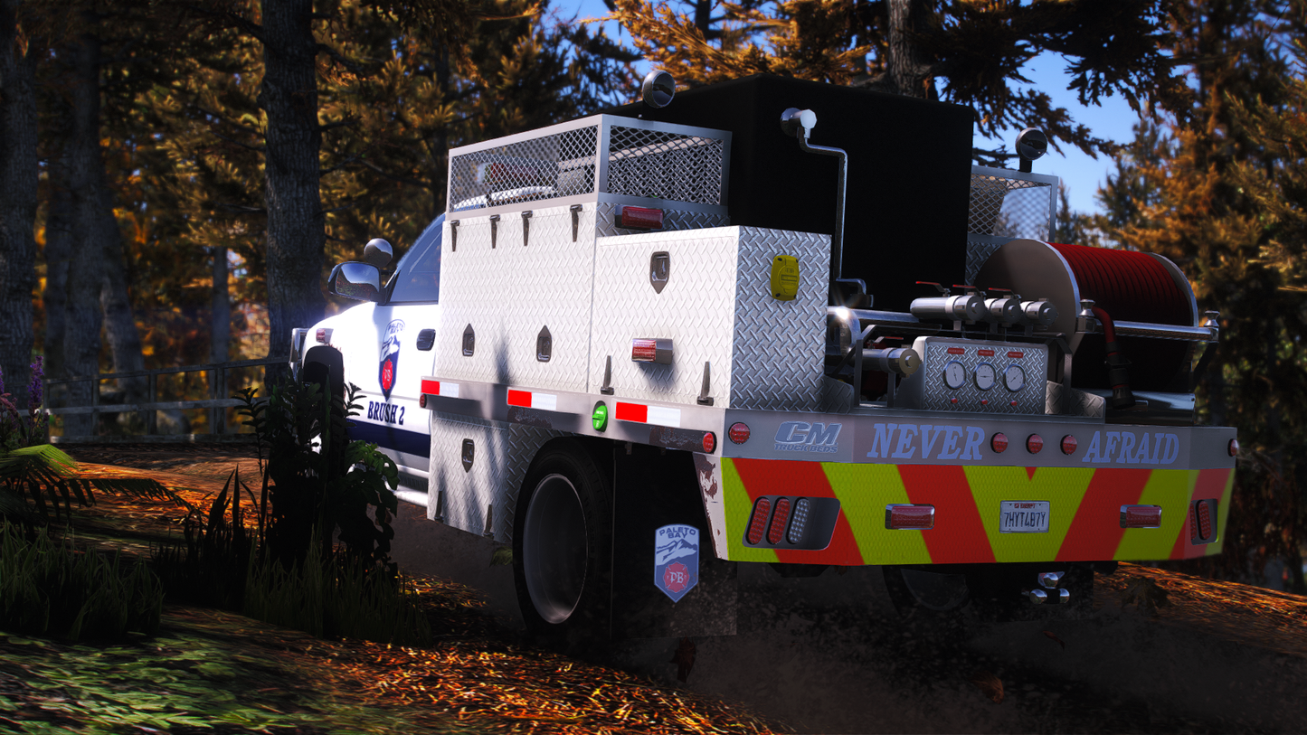 2001 Generic 3500 Class Old School Fire Brush Truck