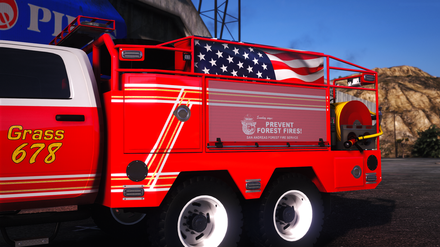2020 Generic 5500 Class Crew Cab Offroad 6x6 Fire Brush Truck