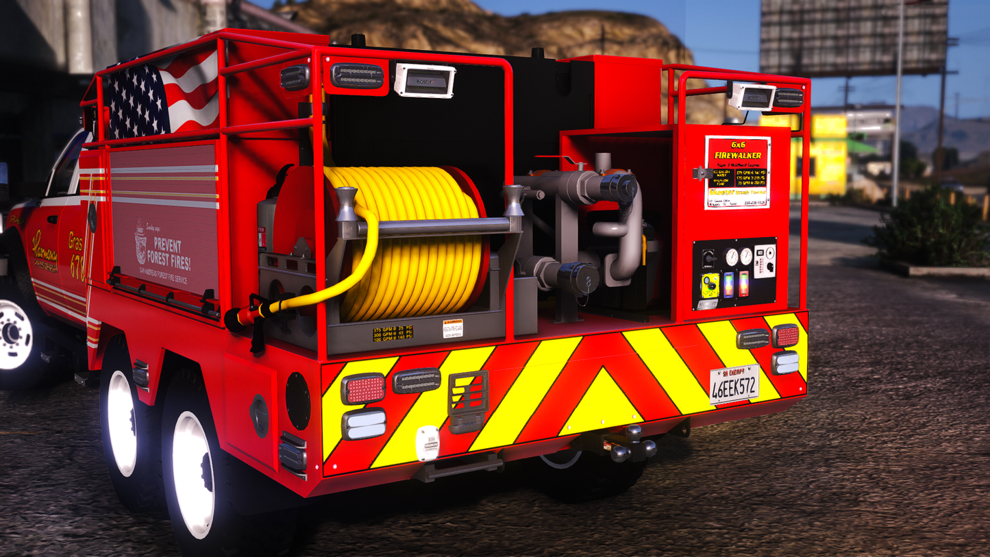 2020 Generic 5500 Class Crew Cab Offroad 6x6 Fire Brush Truck